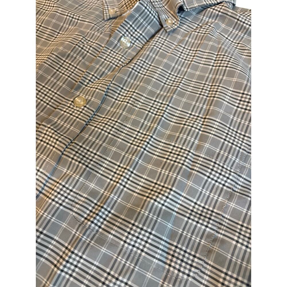 Orvis Active Fit Seawool Plaid Button Down Shirt Mens M Gray Performance Fishing - Picture 2 of 9